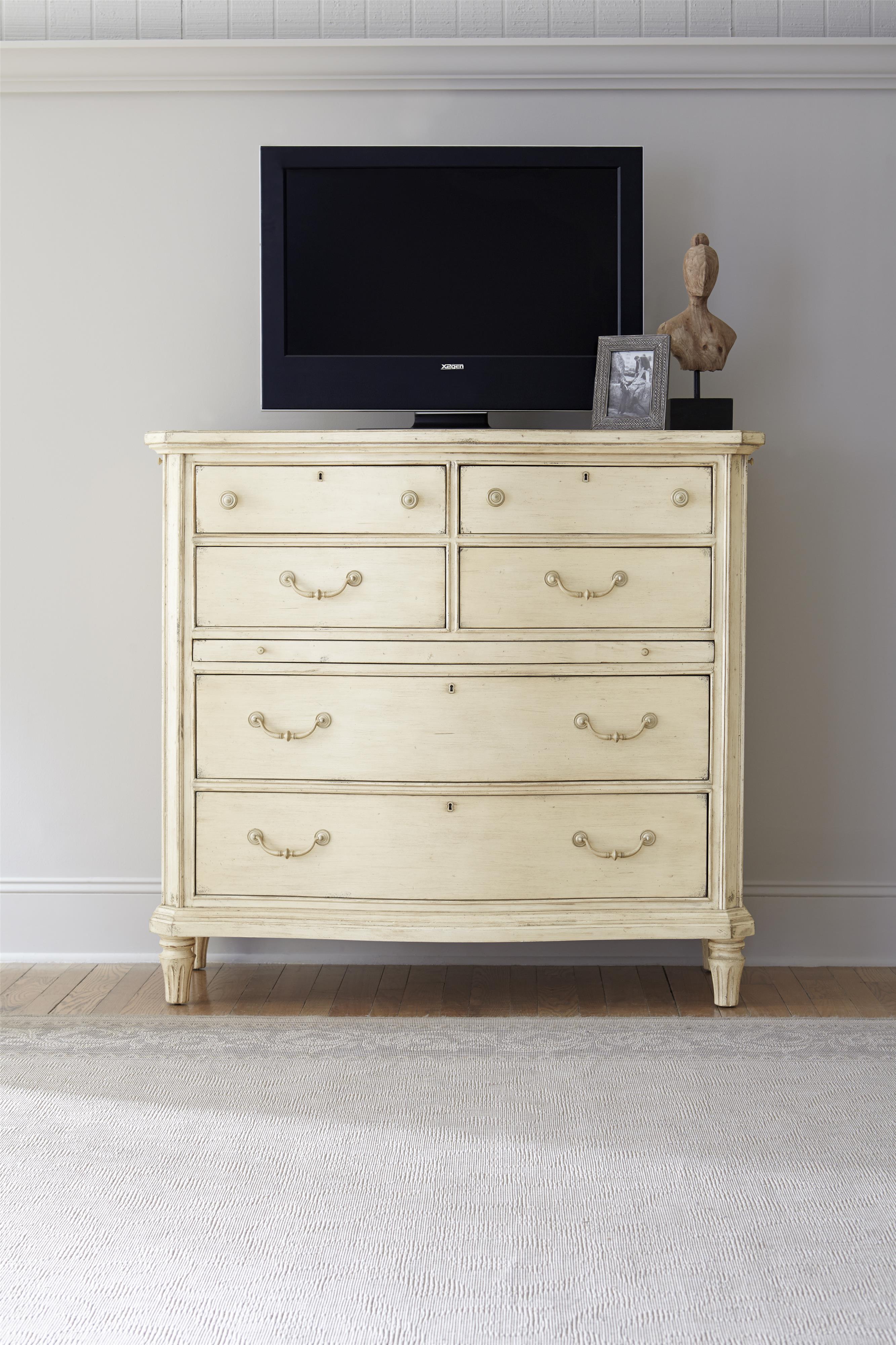 Stanley Furniture European Cottage Media Chest with Cedar Drawers and